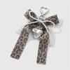 Bows Keychain for Women Girls Leopard Print Bag Accessories Charm for Women Alloy Keyring Fashiion Bags Pendant