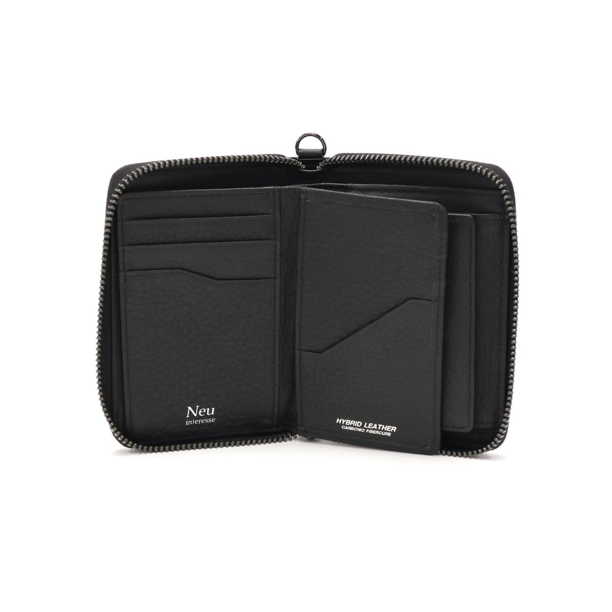 

Neu interesse Schatten Bifold Wallet Zipper Inner Flap Bill 0708 Black x Black 2.0 (Vertical Closure, Compartment)