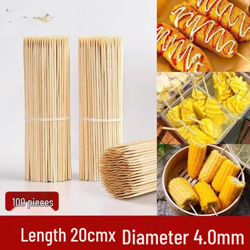 Oeny Thickened Bamboo Fruit Picks & Skewers