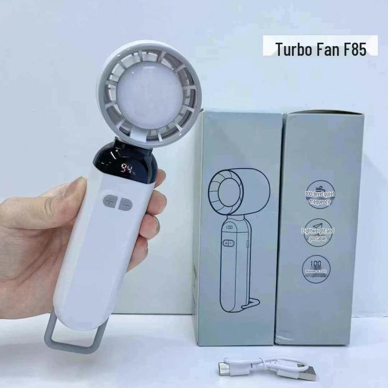 

Rechargeable Portable Mini Folding Fan with Digital Display - Powerful Turbine Design Size 3