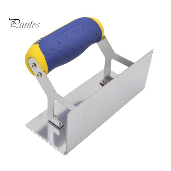 Stainless Steel Concrete Hand Edger with Ergonomic Non-Slip Handle Multipurpose Hand Edger Concrete Finishing Hand Tool