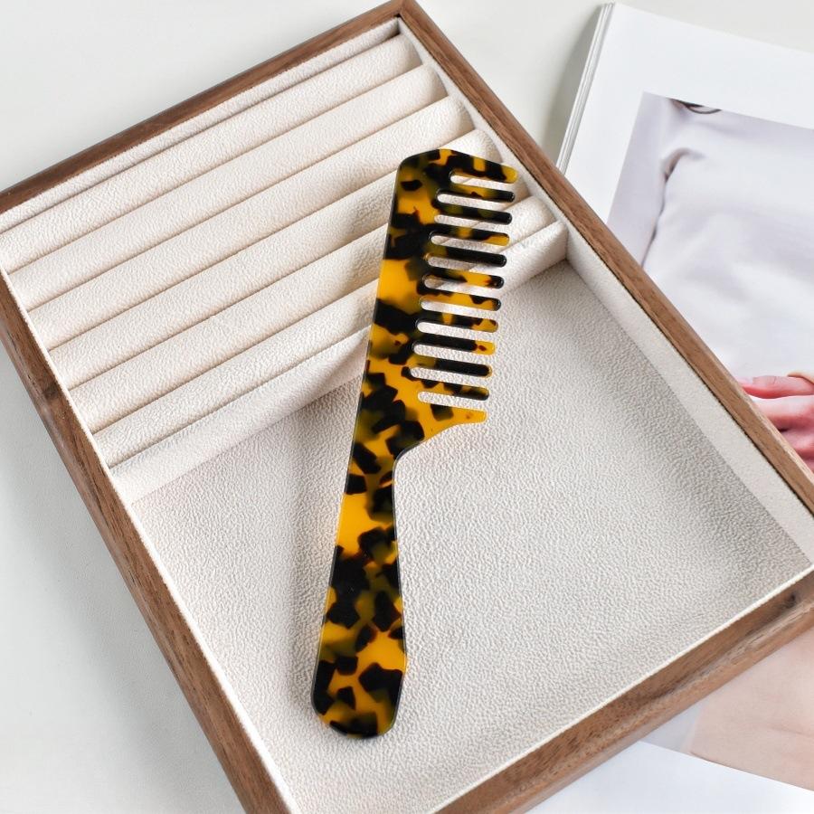 

Уксусная кислота гребень с широкими зубьями длинная ручка женский для девочек расческа для гладких волос портативная дорожная расческа для укладки удобные праздничные подарки