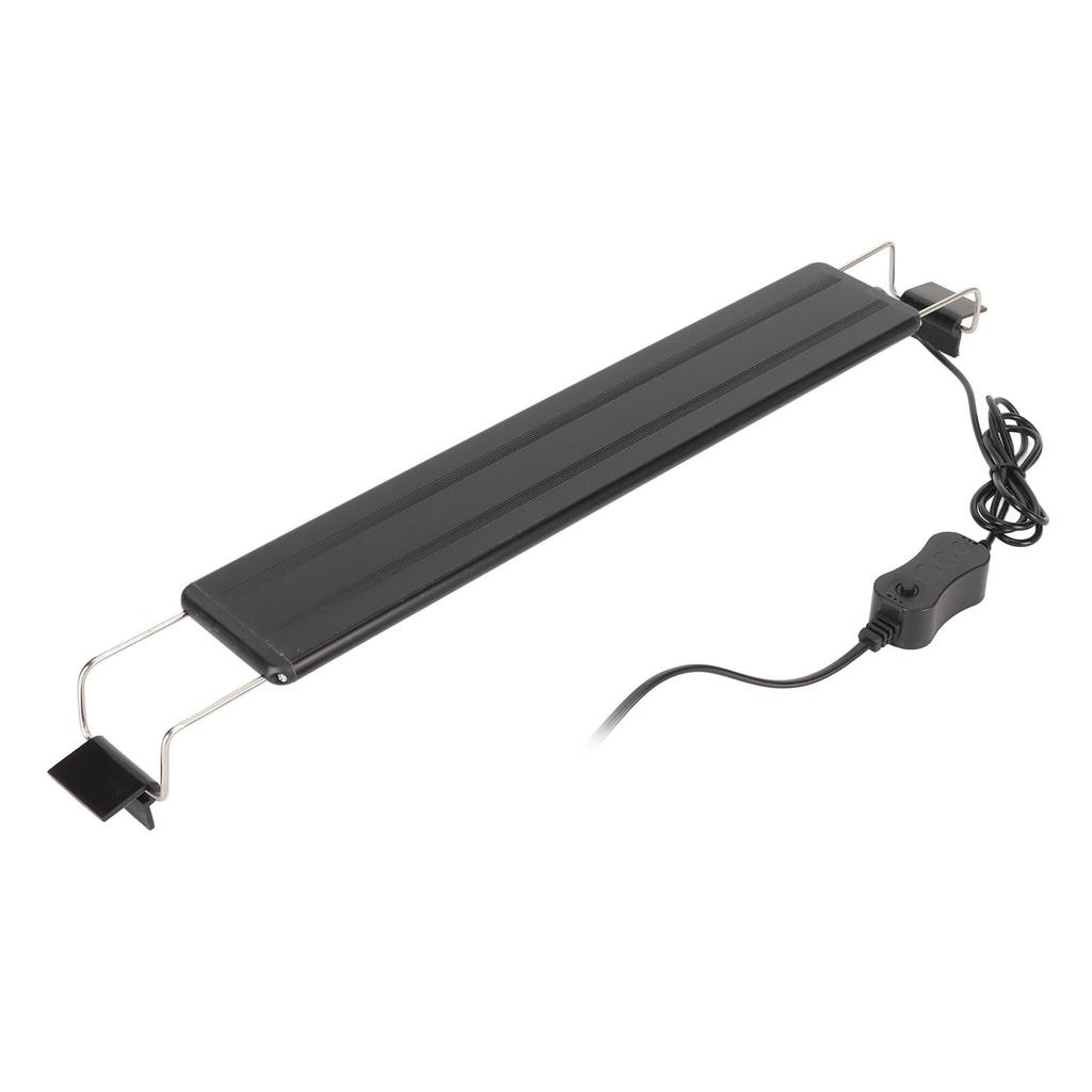 LED Aquarium Light 4 Rows Splashproof Ultrathin Fish Tank LED Color Changing Light with Extendable