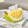 2025  Durian Shaped Paper Towel Holder Creative Large Capacity Tissue Storage Box Smooth Paper Container Tissue Box
