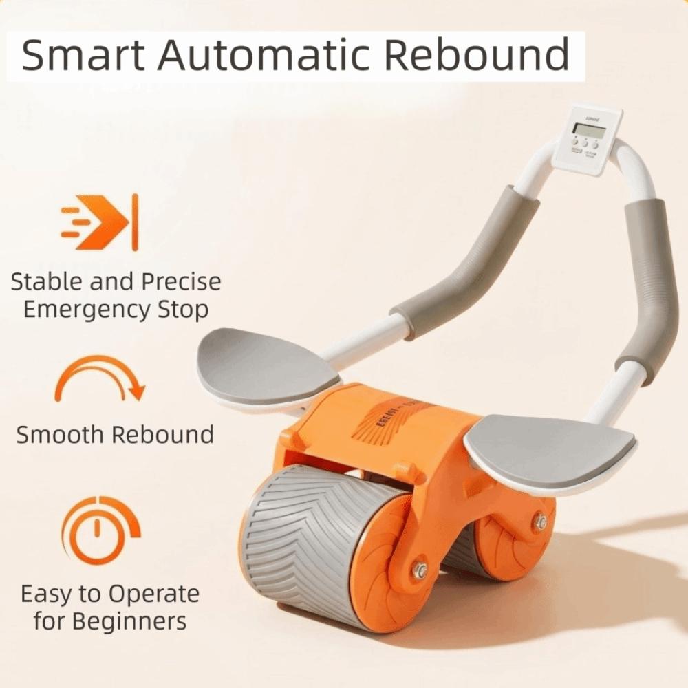 Elbow Support Ab Roller Wheel Automatic Rebound Fitness Equipment Core Strength Training