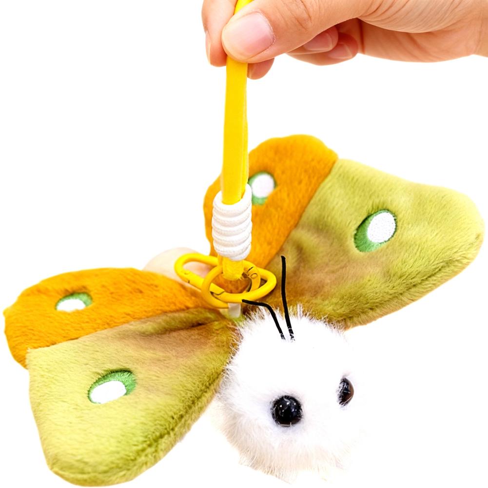 Insect Ugly-Cute Plush Keychain Cute Kawaii Mosquito Firefly Beetle Plushies Soft Stuffed Doll Bag Pendant Funny Birthday Gift