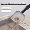 Extendable Cat Litter Scoop Stainless Steel Cat Waste Scooper Heavy Duty Cat Poop Scooper with 3-Section Handle for Litter Box Cleaning