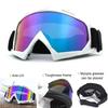 Nicht polarisierte Retro Motorrad Motocross Transparente Winddichte Brille Männer Frauen Hochauflösende Antibeschlag Outdoor Sportbrille