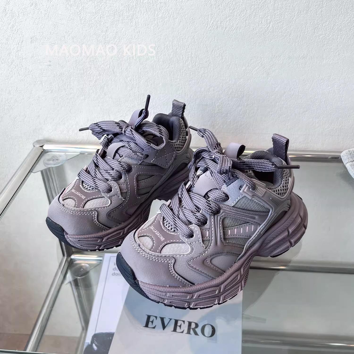 

Кроссовки для бега для детей весна 2025 г.: Модные универсальные спортивные кроссовки для девочек и мальчиков Size 28, 17.3cm фиолетовый