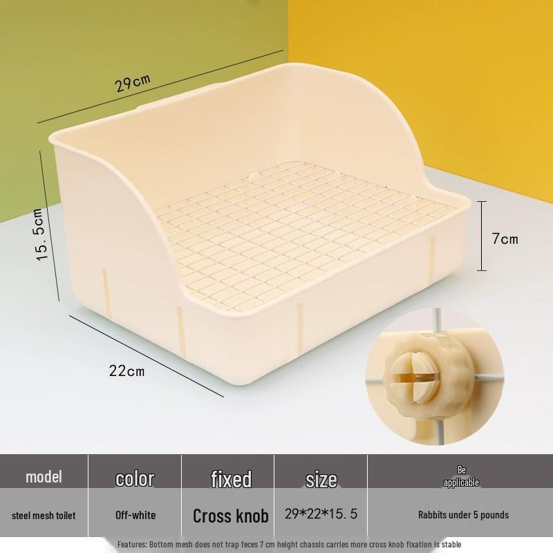 Large Anti-Tip Rabbit & Guinea Pig Plastic Litter Tray