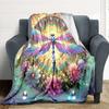 1pc Butterfly Garden Blanket, Lightweight Flannel Throw Blanket For Sofa, Bed, Travel214