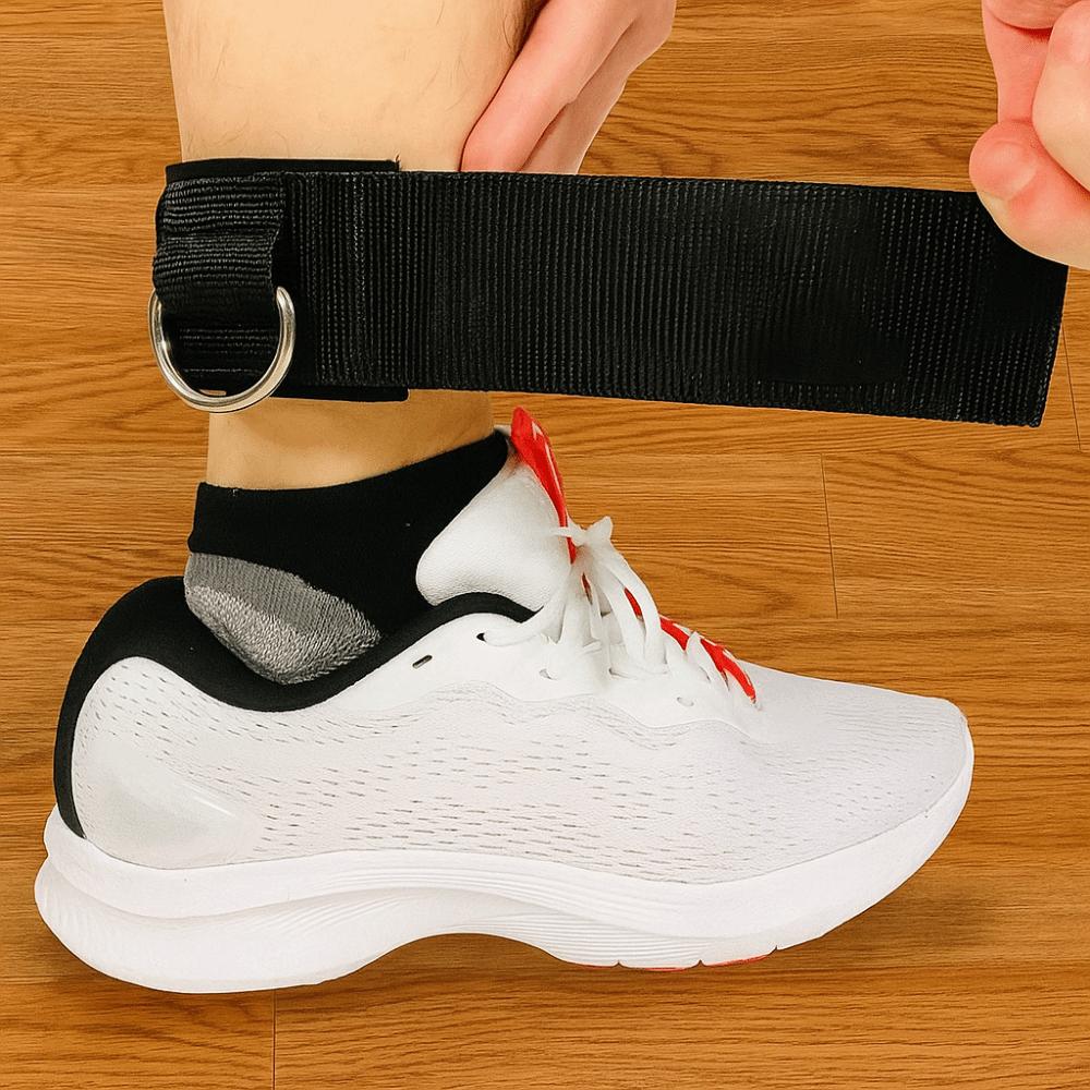 2pcs D Shape Buckle Ankle Support Brace Adjustable Ankle Cuffs Straps Durable Wrist Straps  Gym