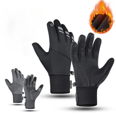 Autumn and Winter Outdoor Riding Gloves Men and Women Warm Touch Screen Thickened Cold and Windproof Ski Sports Gloves