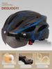 Yu Zhaolin Bicycle Helmet with Integrated Goggles, One-Piece Riding Helmet for Men and Women, Mountain and Road Bike Safety Helmet