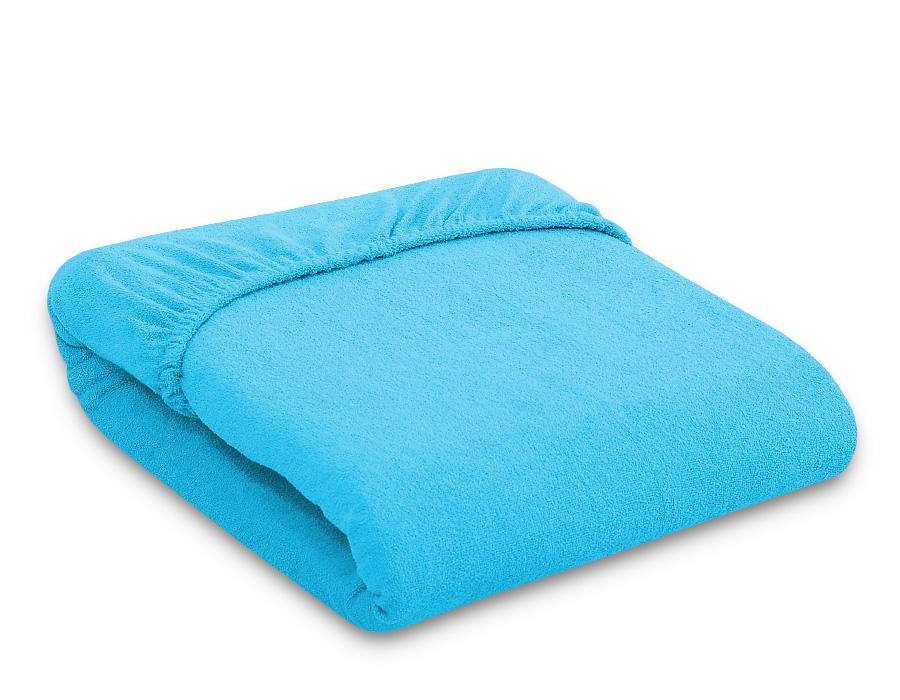 Terry Fitted Sheet for a Crib 120x60cm - Turquoise