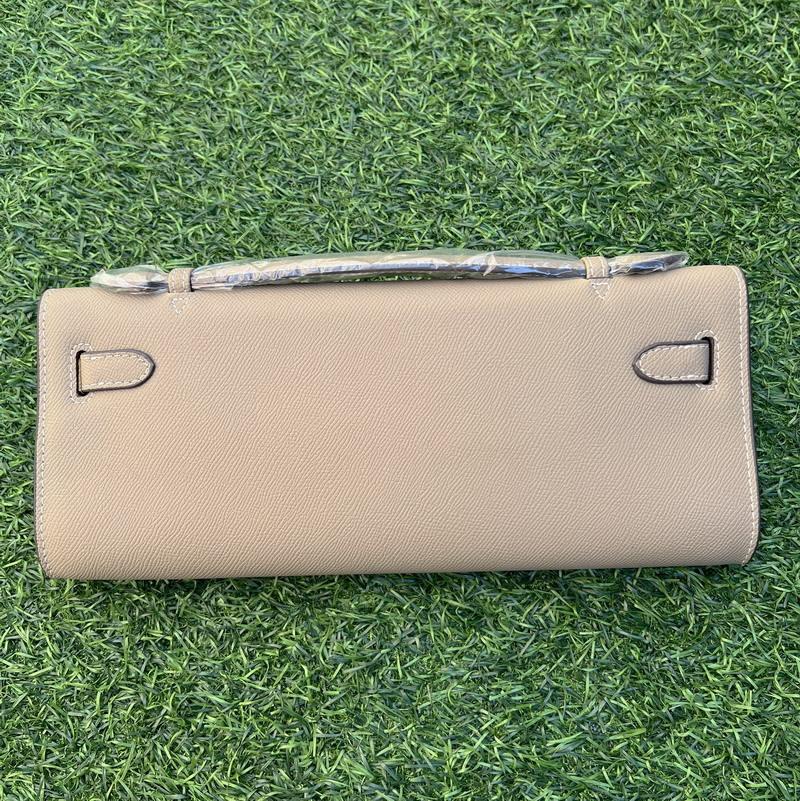 

Genuine Leather Palm Pattern Cut Clutch Bag Cowhide Dinner Long Handbag 31x13x4cm
