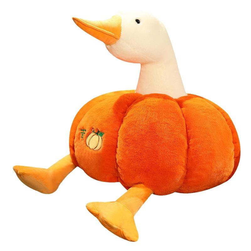 New Cute Goose Doll Creative Pumpkin Duck Plush Toy Funny Doll 30cm