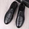 Fashion2024 Brand Men Shoes Top Quality Oxfords British Style Men Genuine Leather Dress Shoes Business Formal Shoes Men Flats Business