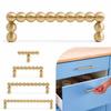 Solid Brass Wardrobe Door Handles French Cabinet Drawer Knobs Simple Hardware Handle  Multipurpose