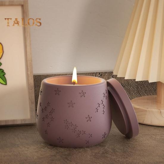 Jars Resin Molds with Lid Silicone Mold Candle Holders for Concrete Cast Wax Leak Prevention Cement Holder Holiday Decorations Table Centerpiece