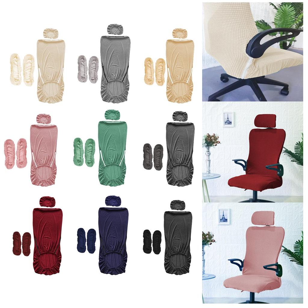 Stretchable Office Chair Seat Covers Computer Chair Covers Washable for Home