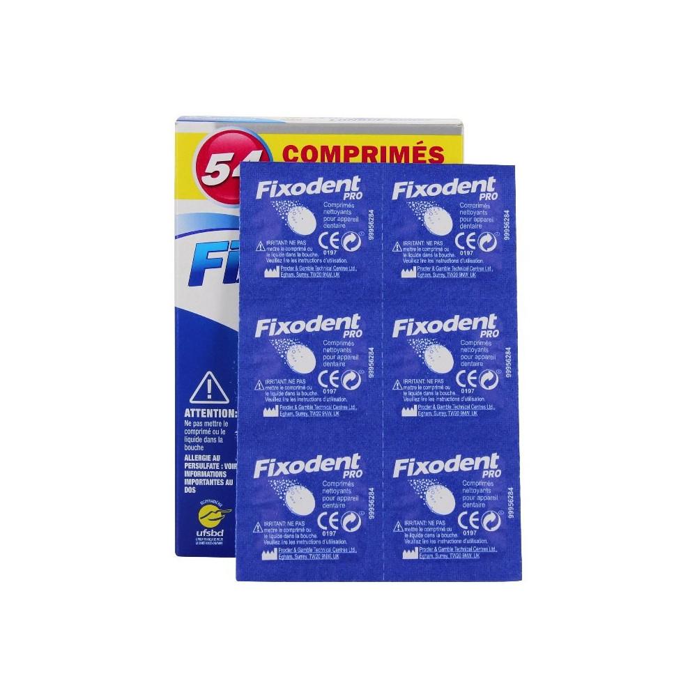 

Таблетки Fixodent pro 54 для чистки зубных протезов