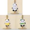 Plush Panda Keychain With Cotton Filling For Backpack Decor And Gift