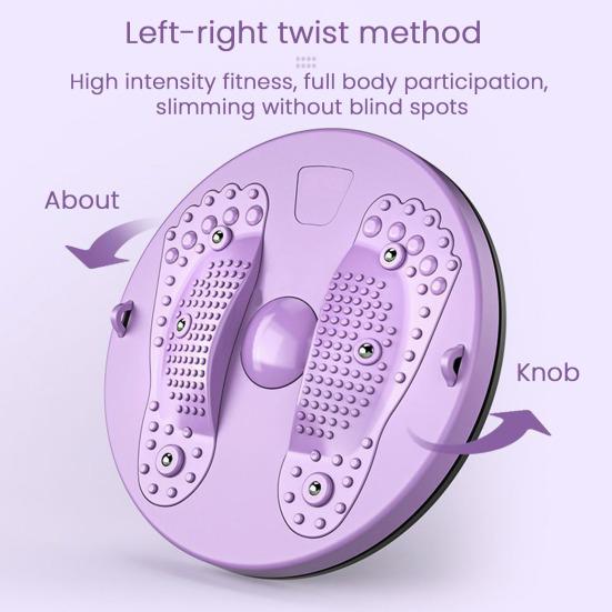 Waist Twist Disc Board with Drawstring Magnetic Foot Massager Waist Sculptor Twister Abdominal Muscles Strengthening Body Shaping Twisting Disc