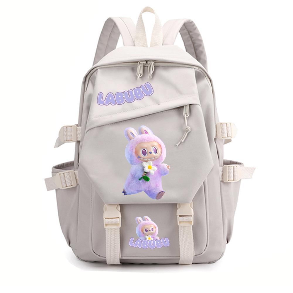 College Style Fashion Backpack Cute Cartoon Print Primary and Secondary School Students Large Capacity Schoolbag