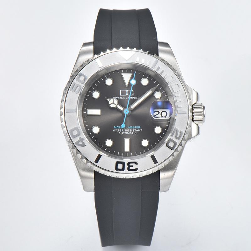 New Men's Mechanical Watch Silicone Belt Automatic Movement Fashion Business Waterproof Mechanical Watch High-end Men's Watch