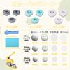 NODIBRO Magnetic Badge 3 Sizes Includes 100 DIY Badge Making Easy to for and Create Your Own Badges with this Professional Anime Machine for Home and