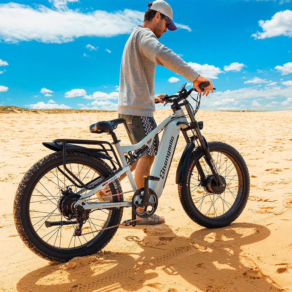 Shengmilo S600 E Bike Herren 2000W Motor 48V17.5Ah Versteckte Batterie 26*3.0 Fat Tire Ebike Hydraulische Scheibenbremsen