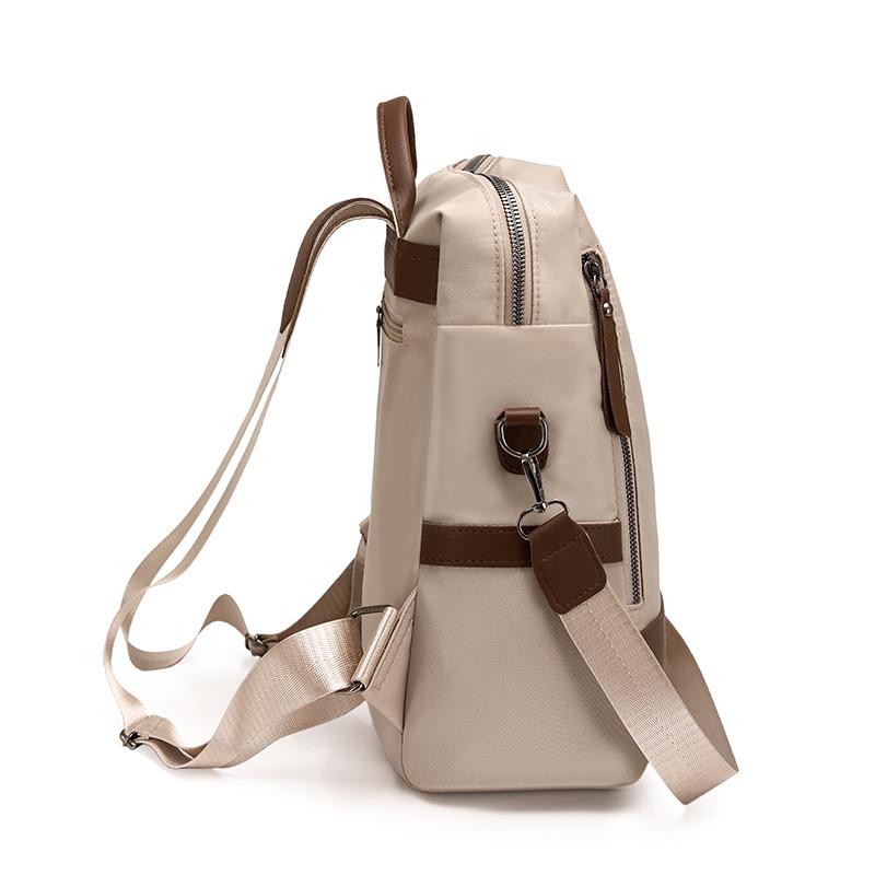Women's Color Block Backpack Lightweight Water-repellent Multi-functional Shoulder Bag