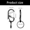 Elegant Stainless Steel Keychain with Bottle Opener Functionality Rustproof Keyrings Suitable for Modern Lifestyles