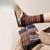 Retro Double-needle Double-path Men's Socks, Colorful Breathable and Fashionable, College Style Men's Socks, Ethnic Style