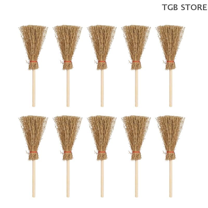 10Pcs Mini Red Rope Straw Dollhouse Decor Micro Landscape Decorations Accessories
