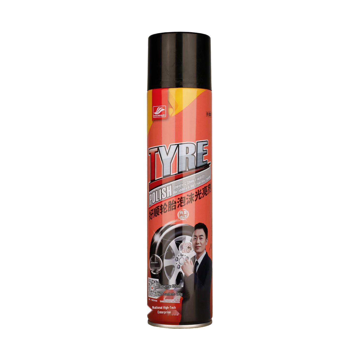 Car Tire Shine & Protective Wax Foam Cleaner
