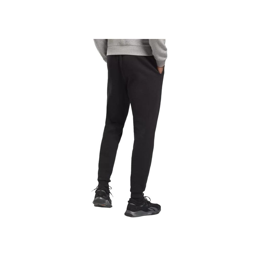 Reebok Comfortable Lace-Up Knitted Workout Pants Men Bottoms Black GT5802