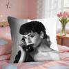 Classic AAudrey HHepburn Cushion Cover Square Short Plush Pillow Case Living Room Sofa Home Decor Funda X