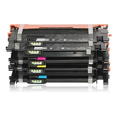 Gootior 5 Samsung CLT-406S 406S CLT-P406C CLT-K406S CLT-C406S CLT-M406S CLT-Y406S Toner Cartridges Samsung CLP Cartridge Pack