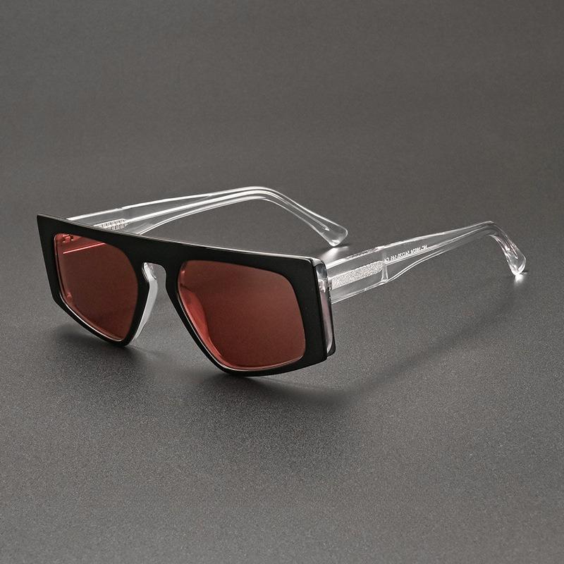 

2026 Personality Square Acetate Modelling Sunglasses Ladies Daily Streetwear Accessories Men UV Protection Driving SUN GLASSES as picture