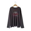 New Arrivals Open Run Women Loose FiT Long Sleeve T shirT Casual leTTering