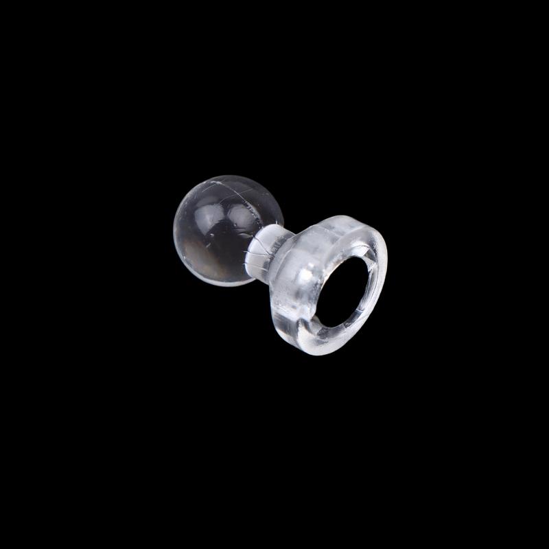 Mini Magnetic Invisible Badge Display Stand High Clear Acrylic Base For Badge Holder Accessories Desktop Storage