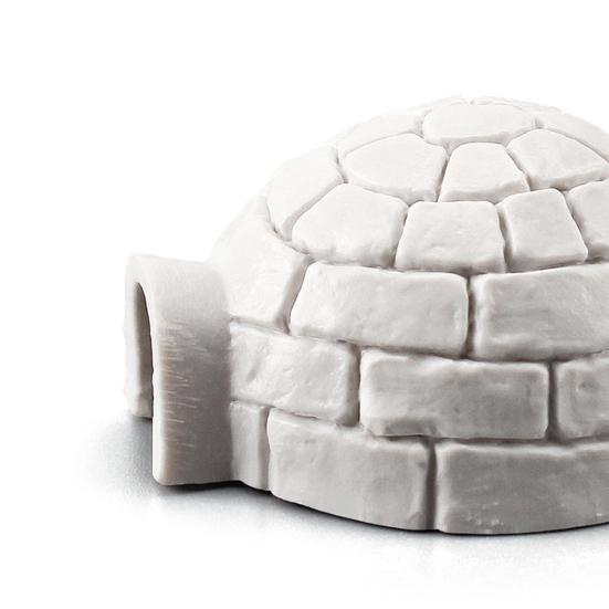 3 Pezzi Modello Igloo Animali Artici Decorativi Realistici Modello Architettonico Accessori per Acquario