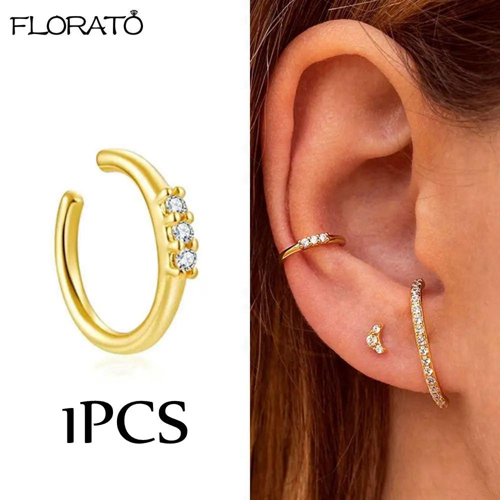 

925 Silver Needle 11/13mm Small Hoop Earrings for Women Circle Piercing Huggie Earrings Multicolor Zircon Earrings Party Jewelry