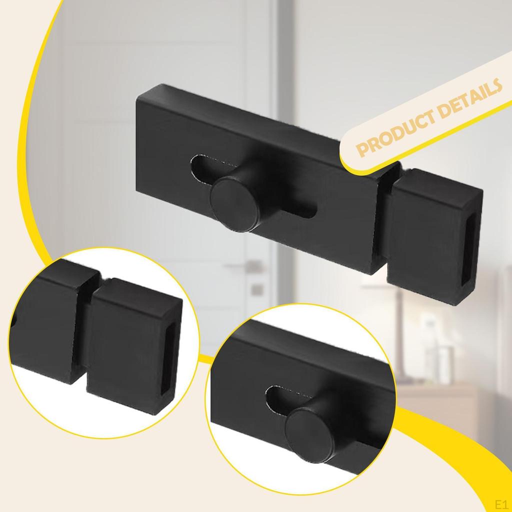 Door Gate Latch Nordic Versatile Hardware, Aluminum Alloy Slide Lock for Home Office