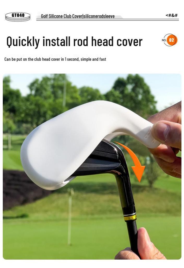 PGM Wear-Resistant Silicone Iron Headcovers – Protective Golf Club Pitching Wedge Cover