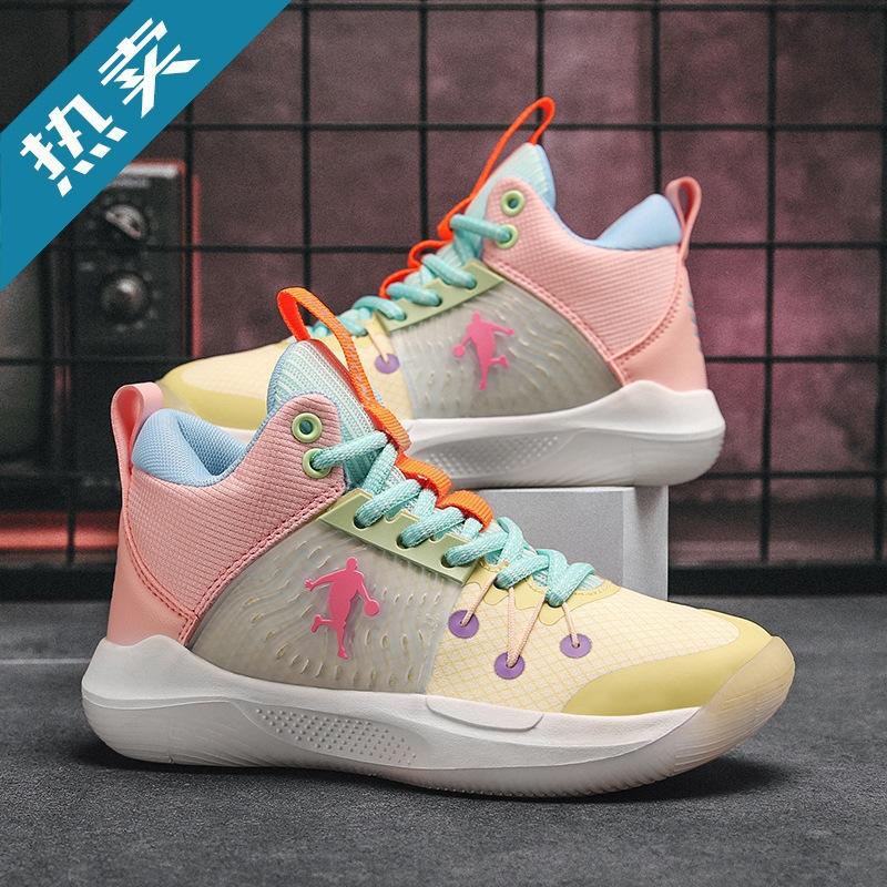 2025 Spring and Autumn Girls' Basketball Shoes New Fashion Children's Sports Shoes Lace-up Middle and University Children's School Manufacturers