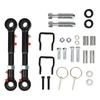 Stainless Steel Front SwayBar Quick Disconnect Adjustable 2.5-6 Inch Lifts For 1998-2006 TJ Cherokee 1984-2001 XJ Black