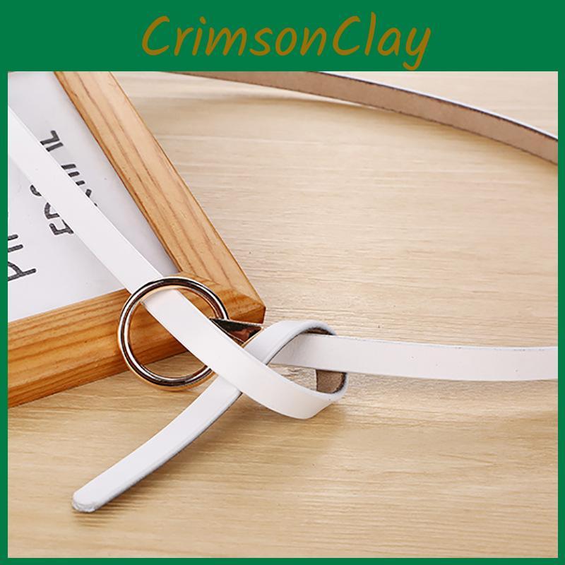 Womens Minimalist Style Waist Belt Metal Buckle Dress Suit Shapewear Belt